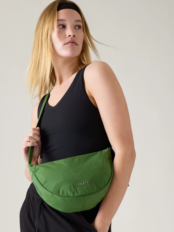 Athleta Women Baja Green All About Crossbody Bag TZB4L0955