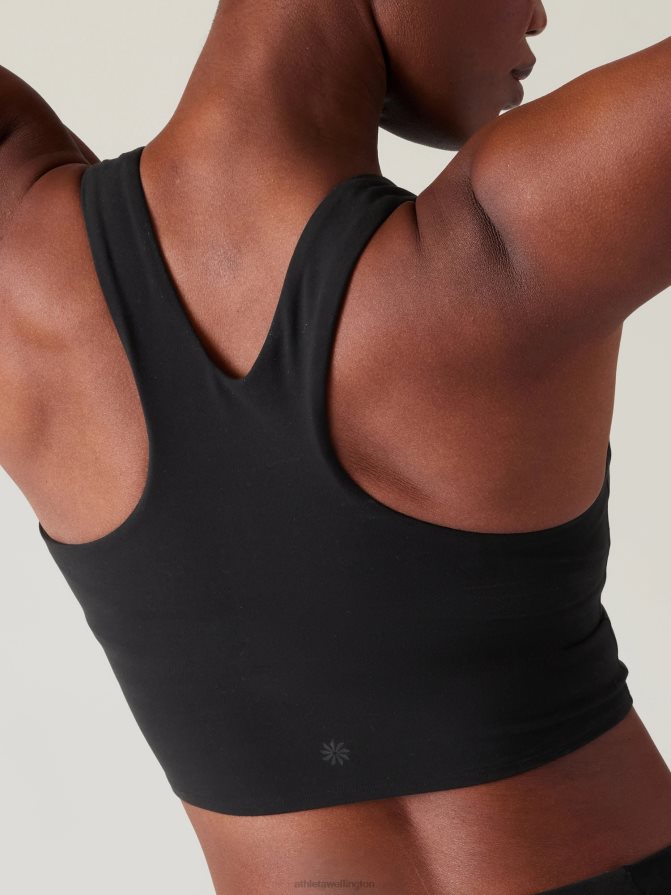 Athleta Women Black Conscious Crop Bra A-C TZB4L0490