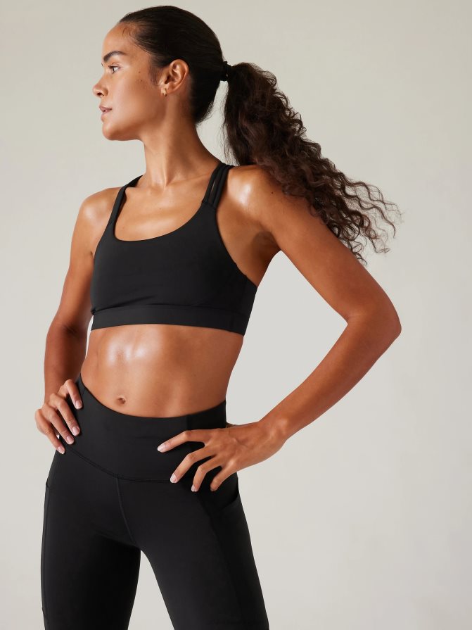 Athleta Women Black Train Free Bra A-C TZB4L0670