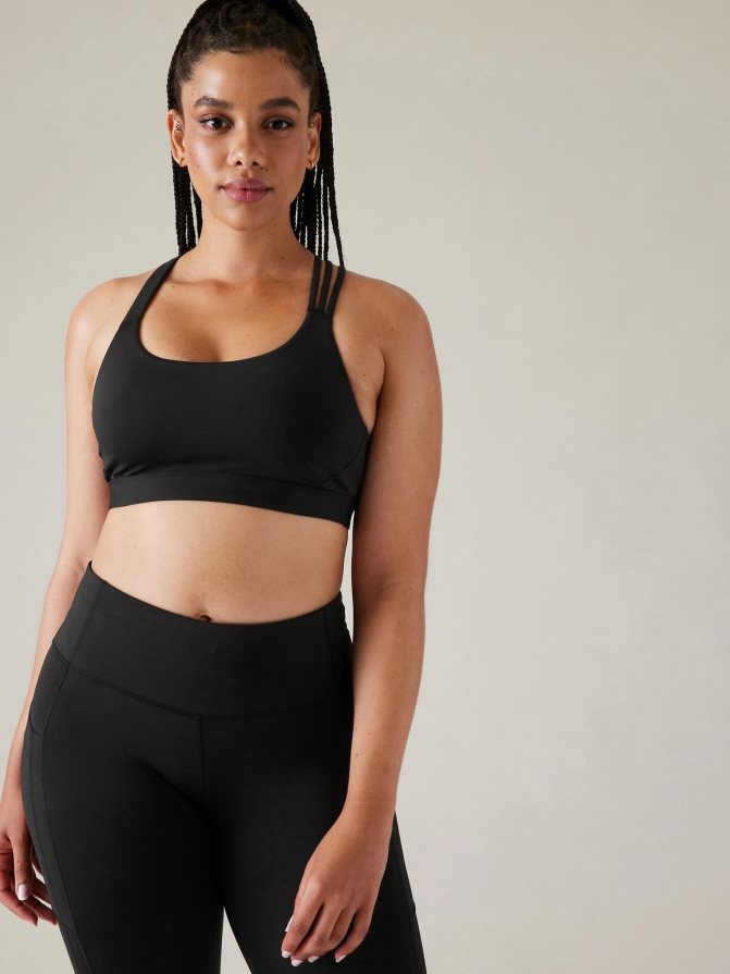 Athleta Women Black Train Free Bra A-C TZB4L0670