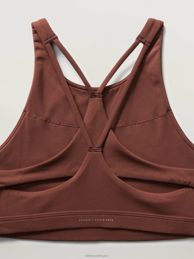 Athleta Women Dark Cherrywood Keys Transcend Bra A-C TZB4L0697