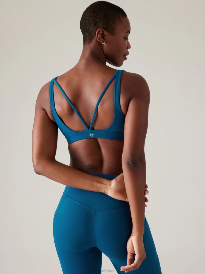 Athleta Women Dark Lapis Blue Exhale Bra A-C TZB4L0685