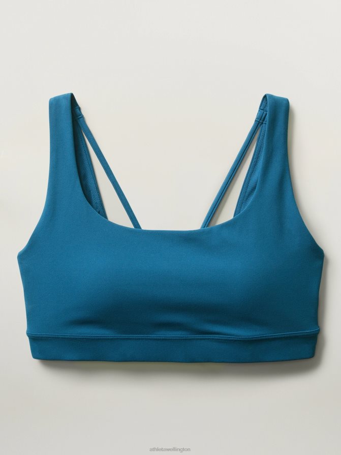 Athleta Women Dark Lapis Blue Exhale Bra A-C TZB4L0685