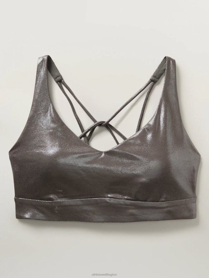 Athleta Women Grey Shine Solace Bra A-C TZB4L0605