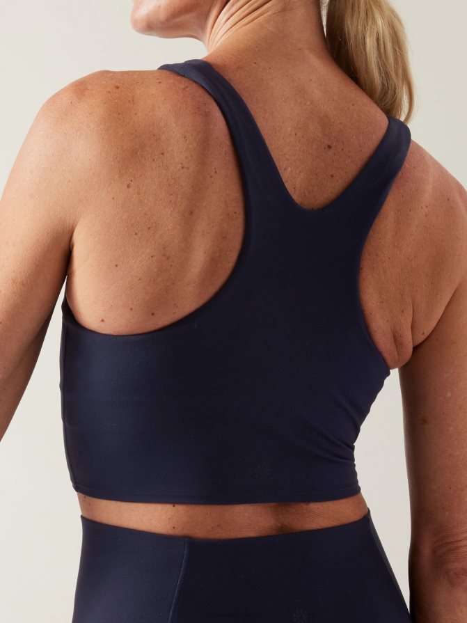 Athleta Women Navy Conscious Crop Bra A-C TZB4L0423