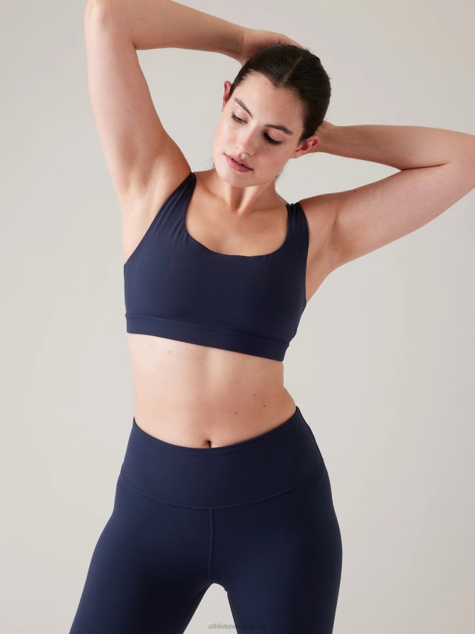 Athleta Women Navy Exhale Bra A-C TZB4L0597