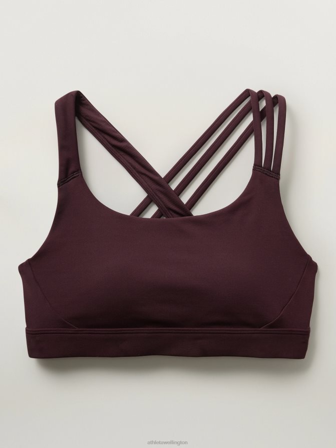 Athleta Women Spiced Cabernet Train Free Bra A-C TZB4L0718