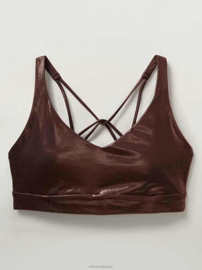 Athleta Women Toasted Brown Shine Solace Bra A-C TZB4L0606