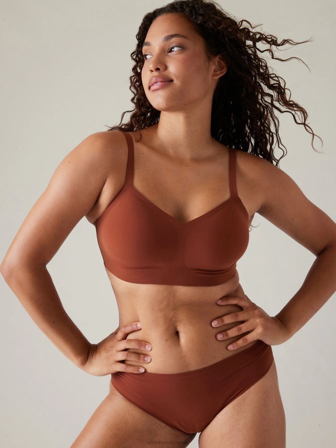 Athleta Women Ancient Mahogany Ritual Adjustable Bra D-DD TZB4L0630