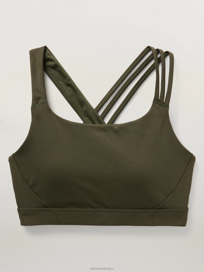 Athleta Women Aspen Olive Train Free Bra D-DD TZB4L0690