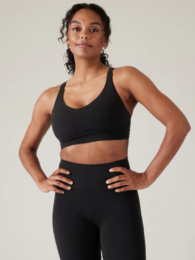 Athleta Women Black Solace Bra D-DD+ TZB4L0665