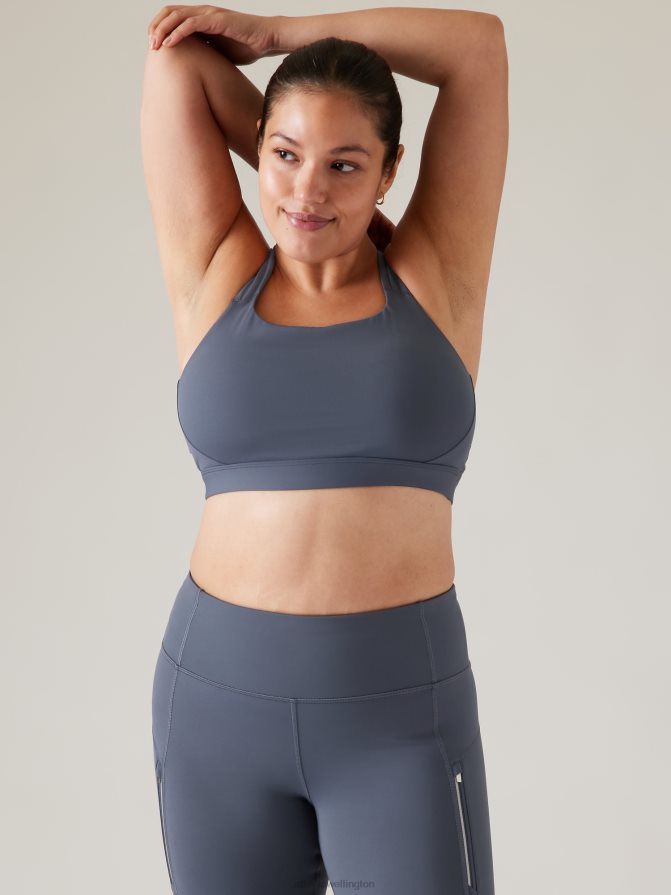 Athleta Women Granite Blue Train Free Bra D-DD TZB4L0694