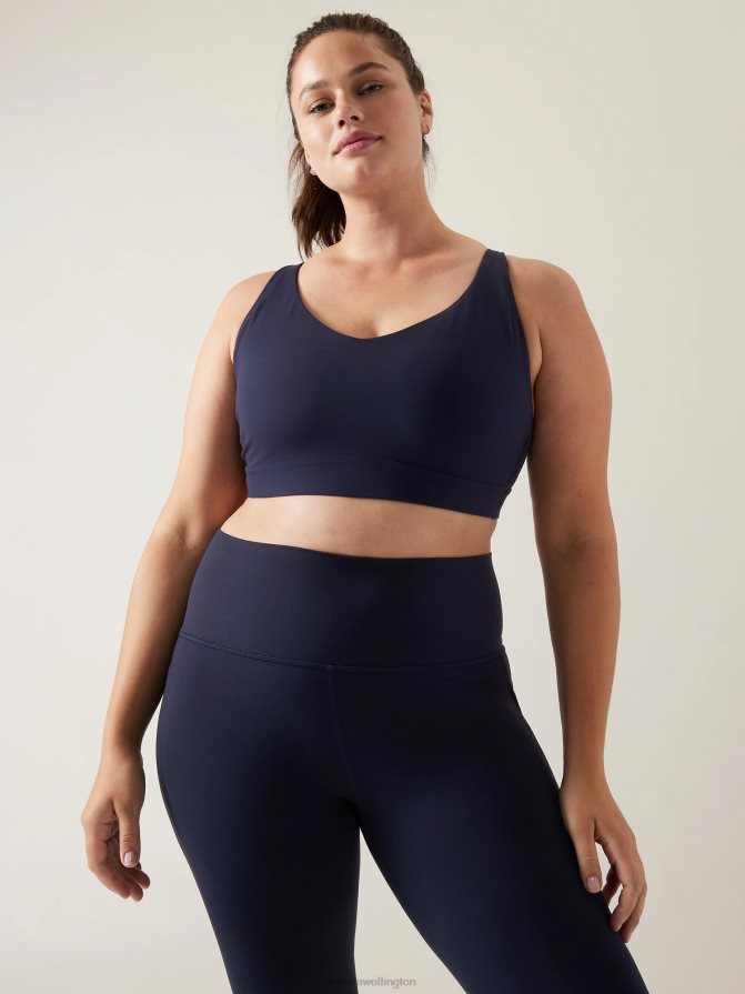 Athleta Women Navy Solace Bra D-DD+ TZB4L0596