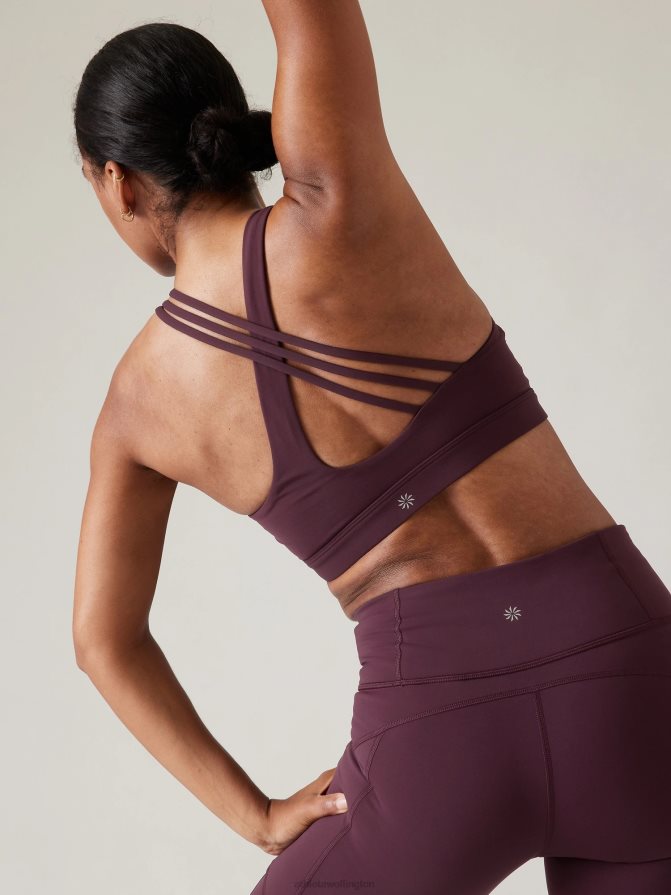 Athleta Women Spiced Cabernet Train Free Bra D-DD TZB4L0719