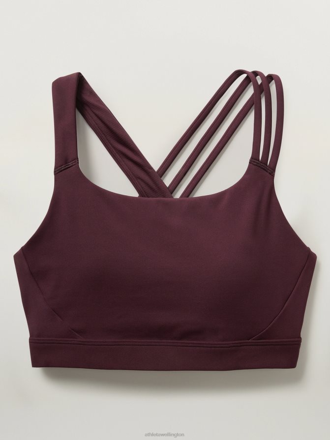 Athleta Women Spiced Cabernet Train Free Bra D-DD TZB4L0719