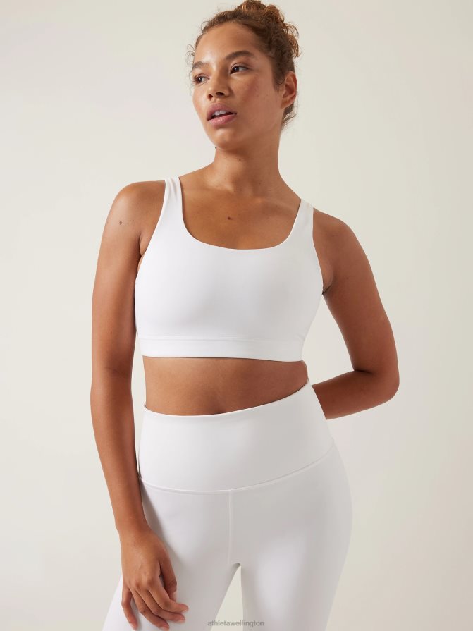 Athleta Women White Exhale Bra D-DD+ TZB4L0659