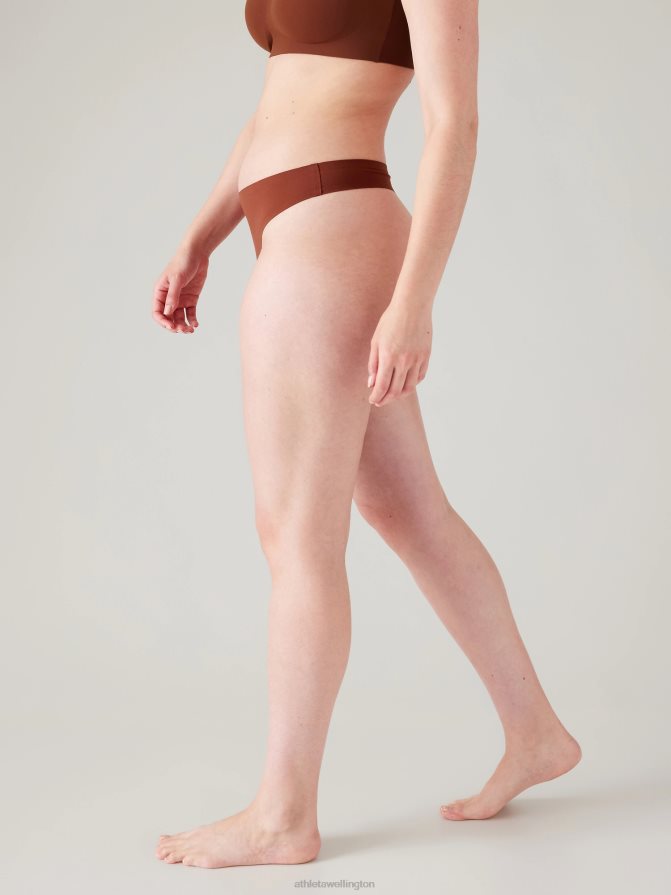 Athleta Women Ancient Mahogany Ritual Thong Underwear TZB4L0705