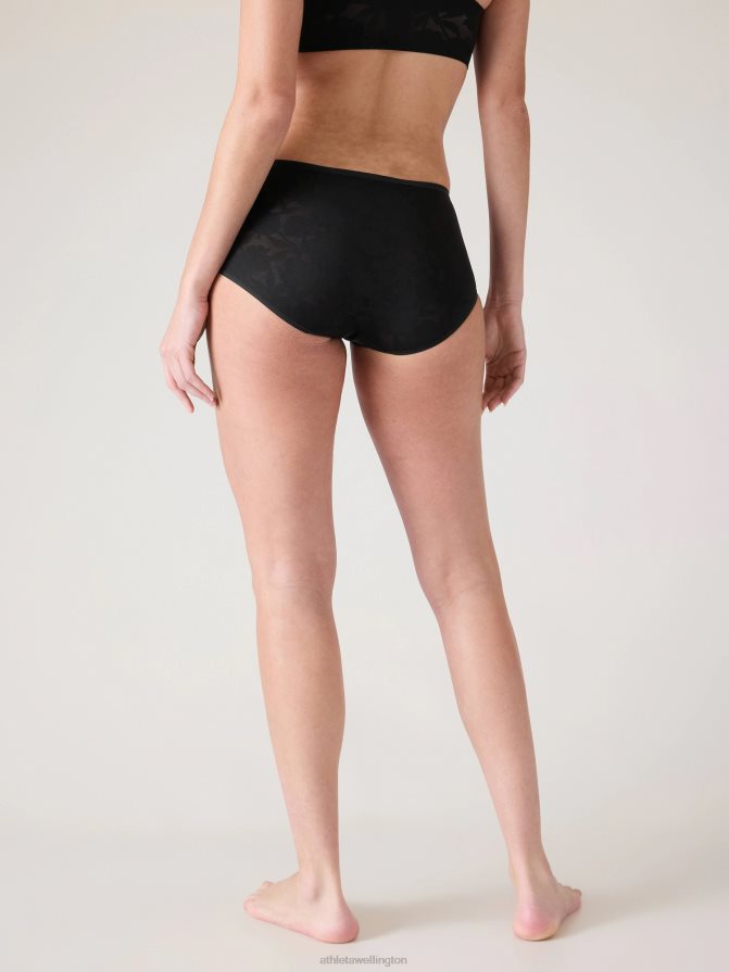 Athleta Women Black Lace Ritual Boyshort Underwear TZB4L0640