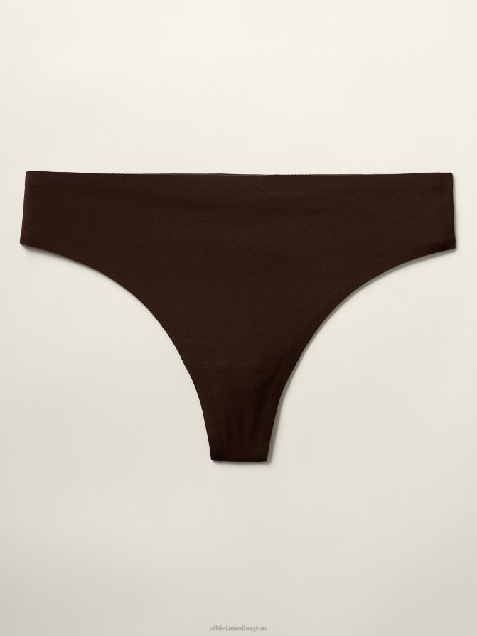 Athleta Women Toasted Brown Ritual Thong Underwear TZB4L0704