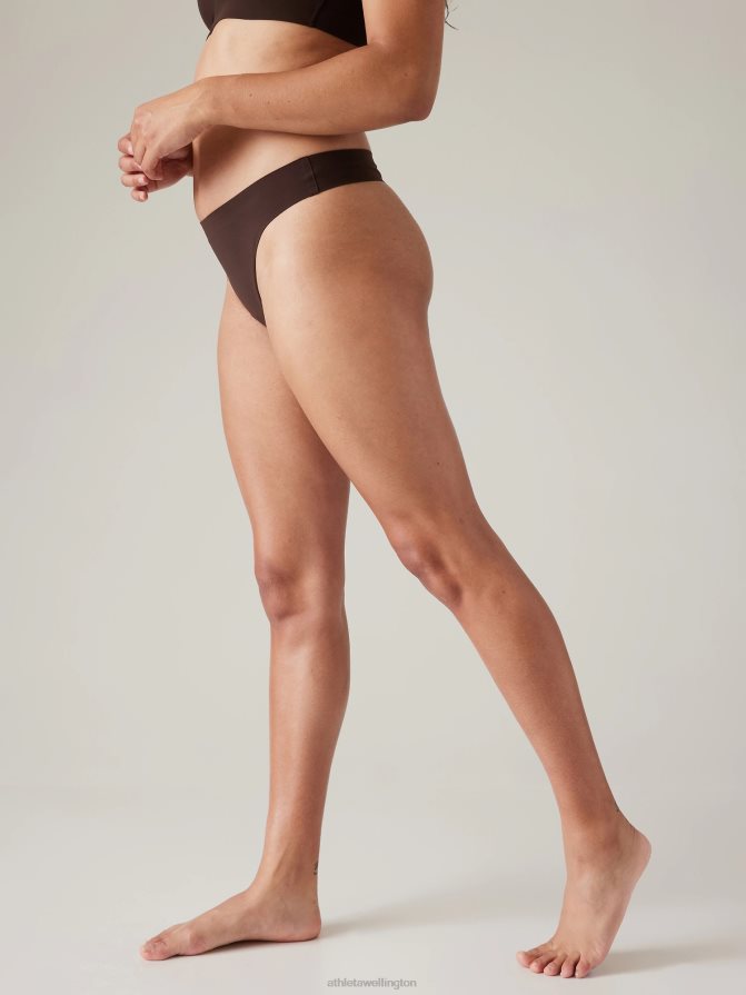 Athleta Women Toasted Brown Ritual Thong Underwear TZB4L0704