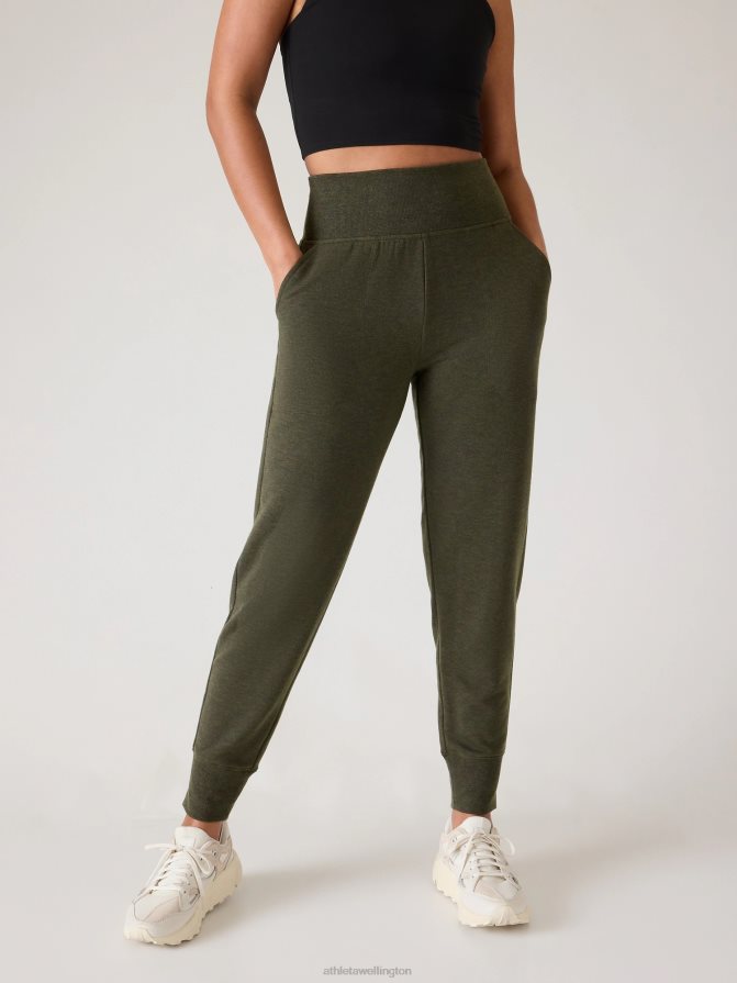 Athleta Women Aspen Olive Heather Coaster Luxe Jogger TZB4L030