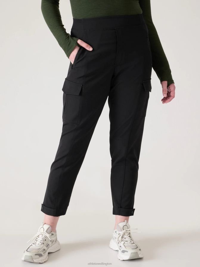 Athleta Women Black Endless Cargo High Rise Jogger TZB4L099