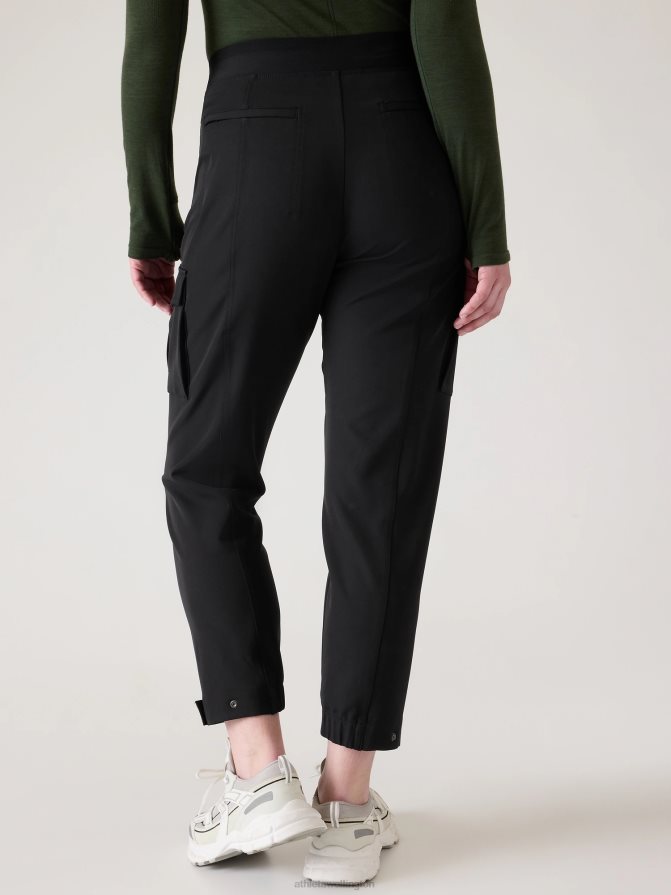 Athleta Women Black Endless Cargo High Rise Jogger TZB4L099