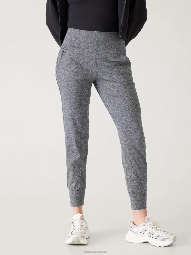 Athleta Women Grey Heather Venice Mid Rise Jogger TZB4L0181