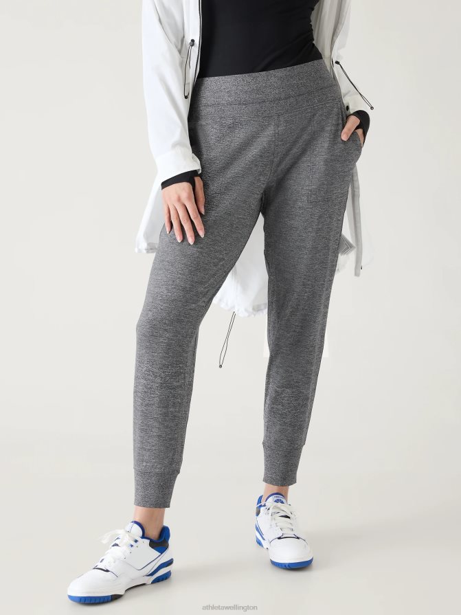 Athleta Women Grey Heather Venice Mid Rise Jogger TZB4L0181