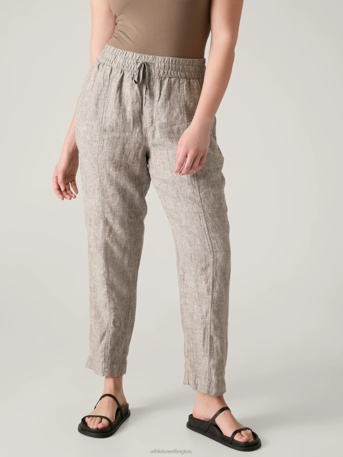 Athleta Women Pyrite Retreat Linen Ankle Pant TZB4L066