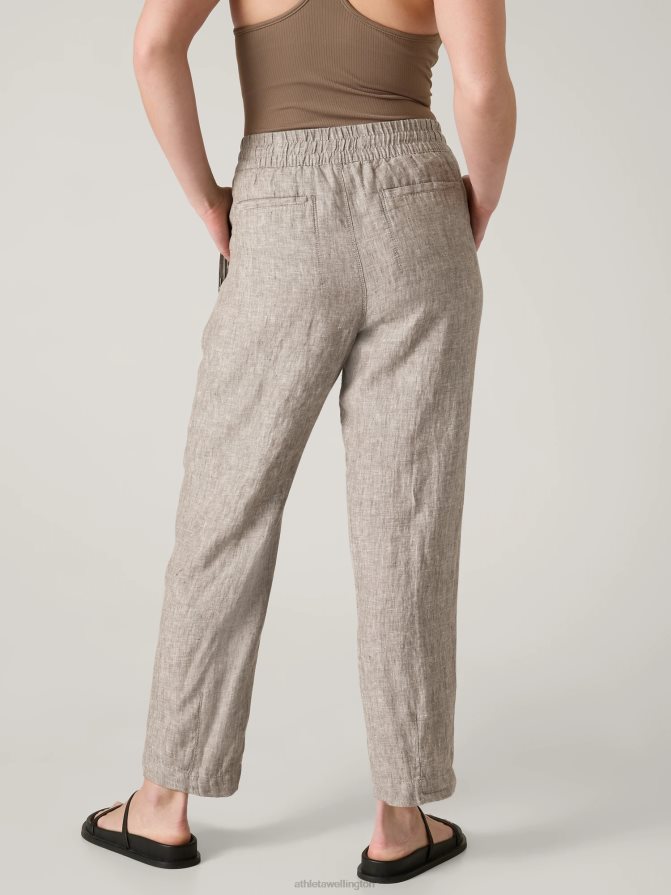 Athleta Women Pyrite Retreat Linen Ankle Pant TZB4L066