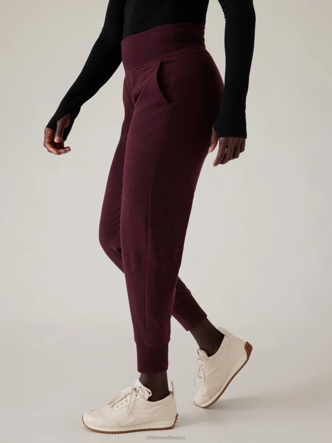 Athleta Women Spiced Cabernet Heather Coaster Luxe Jogger TZB4L0168