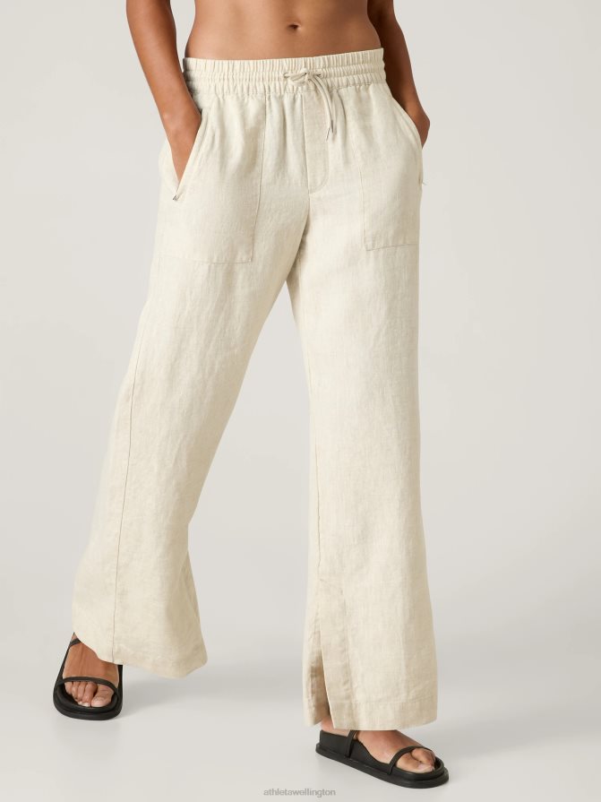 Athleta Women Undyed Retreat Wide Leg Linen Pant TZB4L02