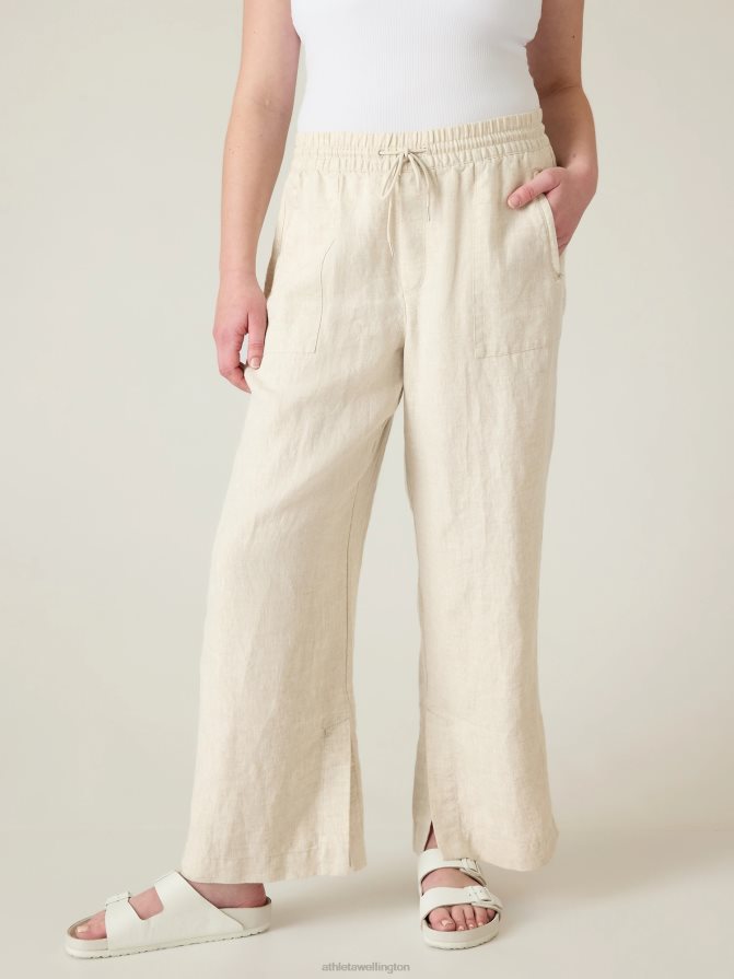 Athleta Women Undyed Retreat Wide Leg Linen Pant TZB4L02