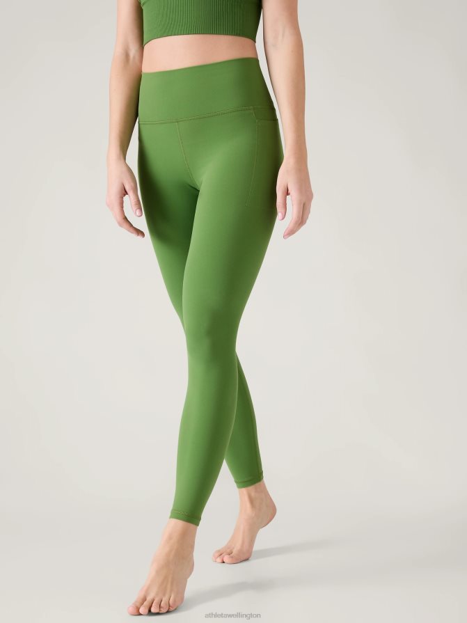 Athleta Women Baja Green Transcend Stash Tight TZB4L054