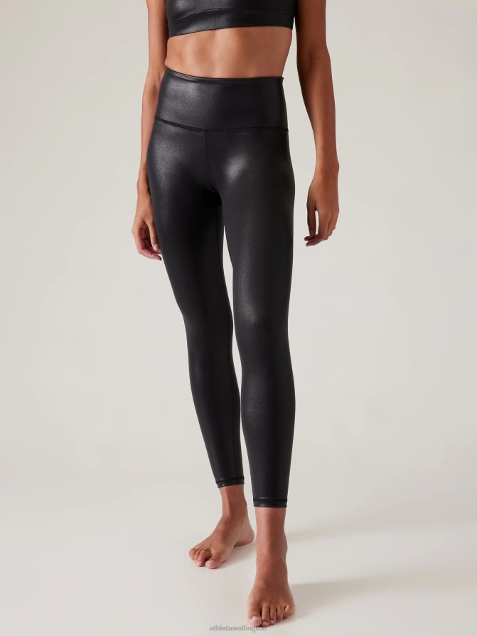 Athleta Women Black Shine Ultra High Rise Elation Tight TZB4L0124