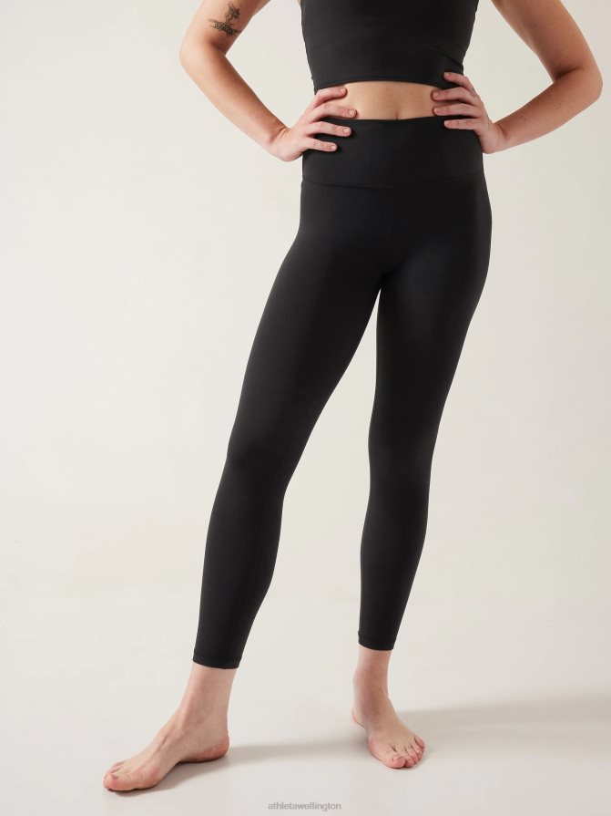 Athleta Women Black Transcend 7/8 Tight TZB4L080