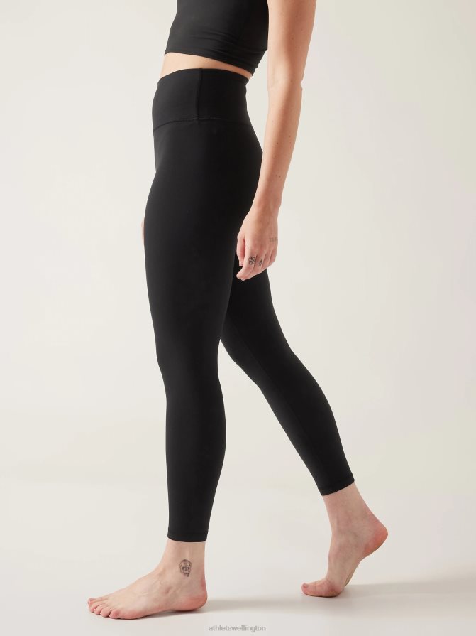 Athleta Women Black Transcend 7/8 Tight TZB4L080