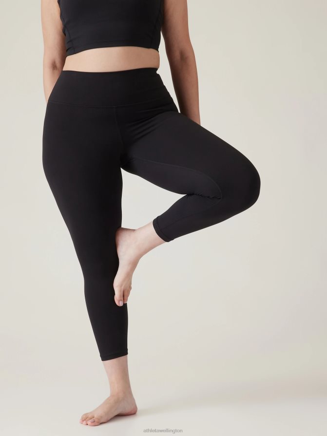 Athleta Women Black Transcend 7/8 Tight TZB4L080