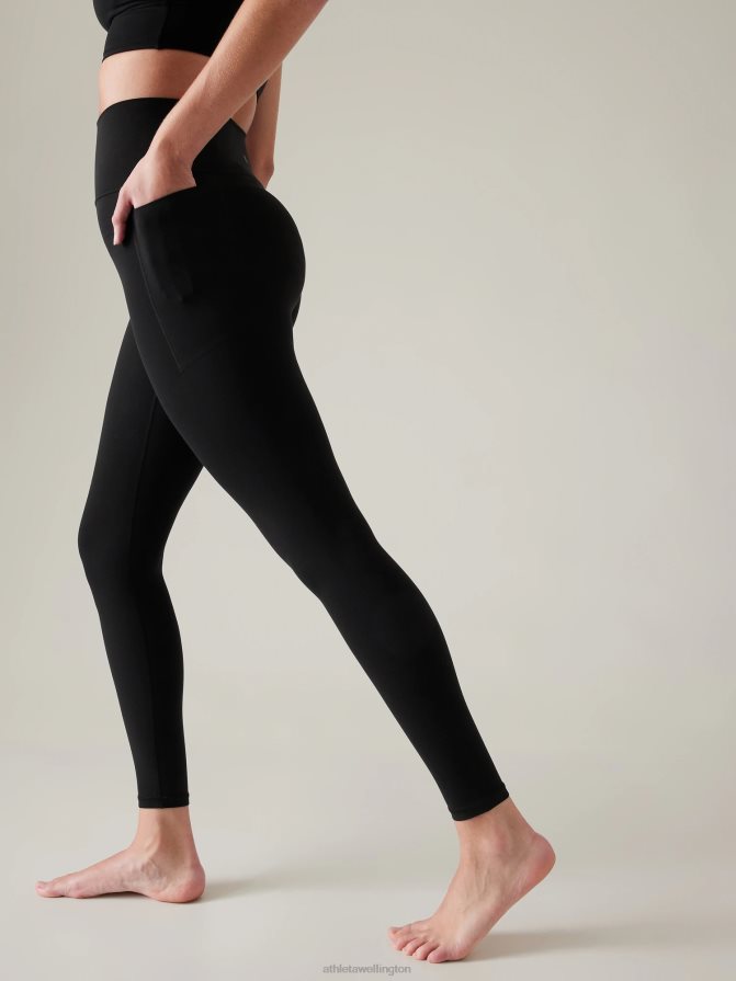 Athleta Women Black Transcend Stash Tight TZB4L0125