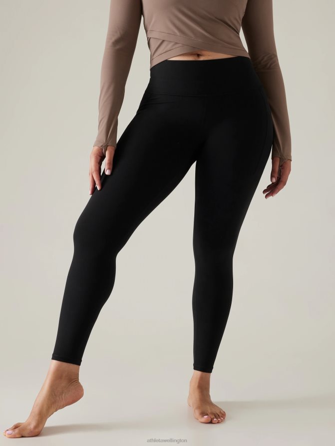 Athleta Women Black Transcend Stash Tight TZB4L0125