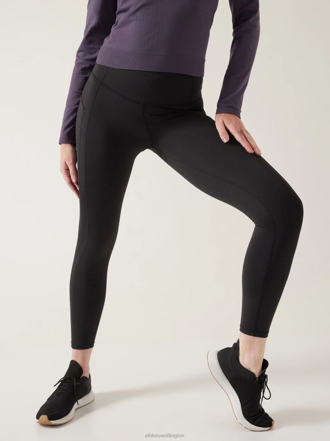 Athleta Women Black Ultimate Stash 7/8 Tight TZB4L0148