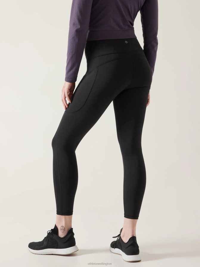 Athleta Women Black Ultimate Stash 7/8 Tight TZB4L0148