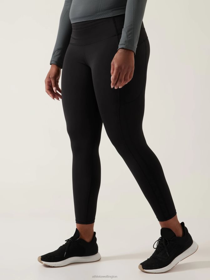 Athleta Women Black Ultimate Stash 7/8 Tight TZB4L0148