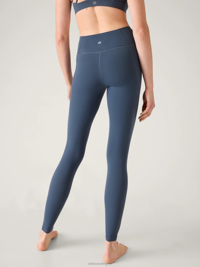 Athleta Women Granite Blue Transcend Stash Tight TZB4L024