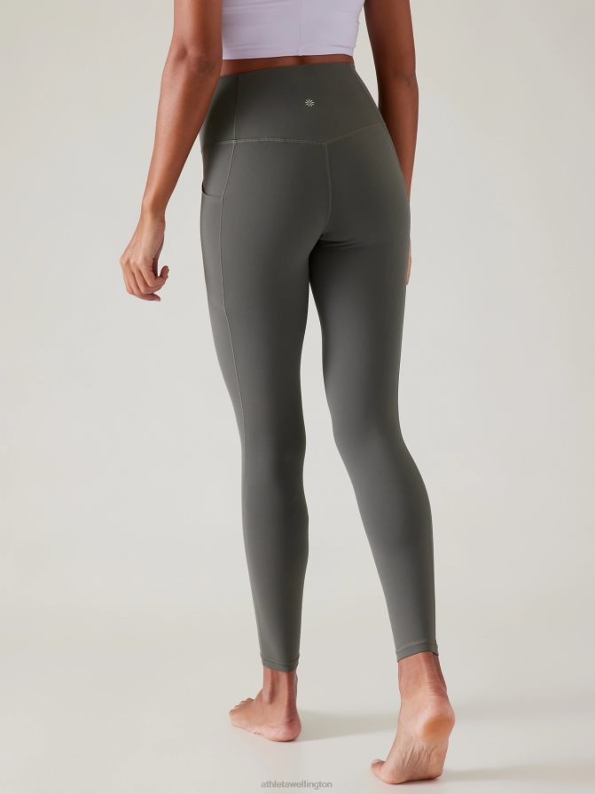 Athleta Women Hematite Grey Salutation Stash Tight TZB4L0171