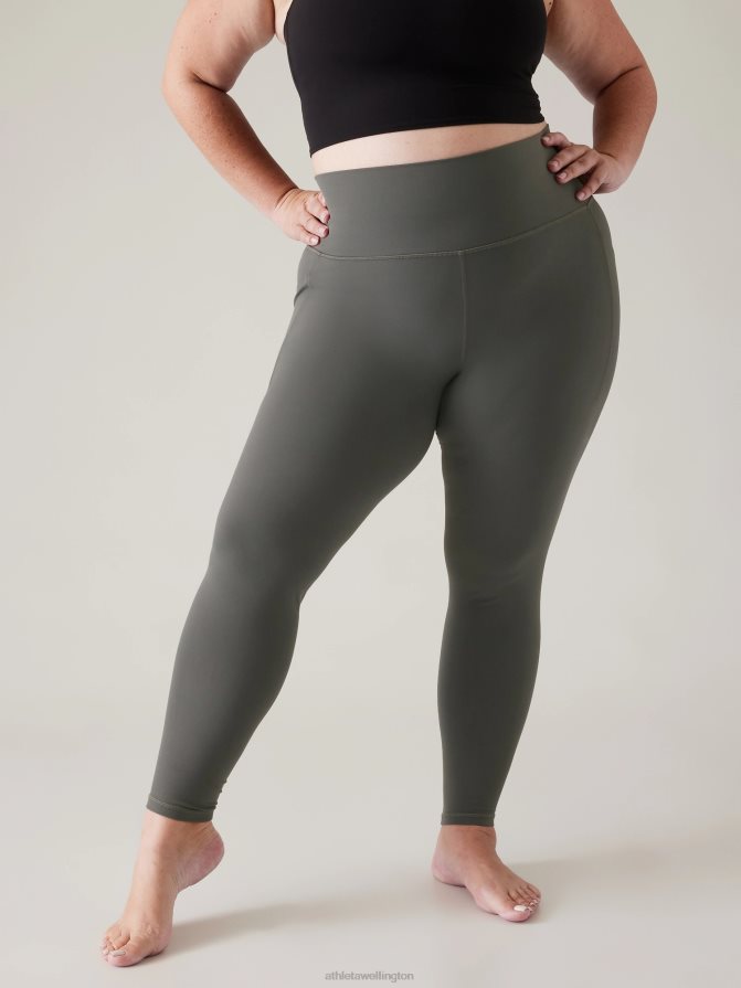 Athleta Women Hematite Grey Salutation Stash Tight TZB4L0171