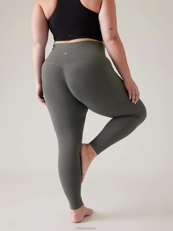 Athleta Women Hematite Grey Salutation Stash Tight TZB4L0171