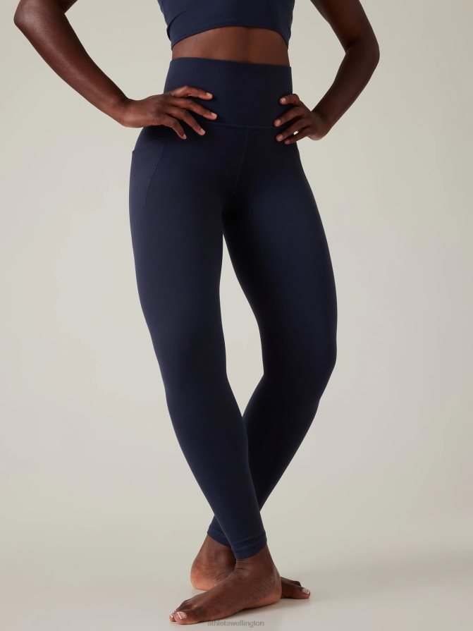 Athleta Women Navy Salutation Stash Tight TZB4L0139