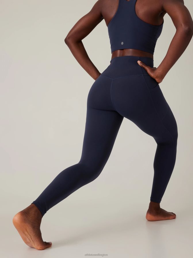 Athleta Women Navy Salutation Stash Tight TZB4L0139